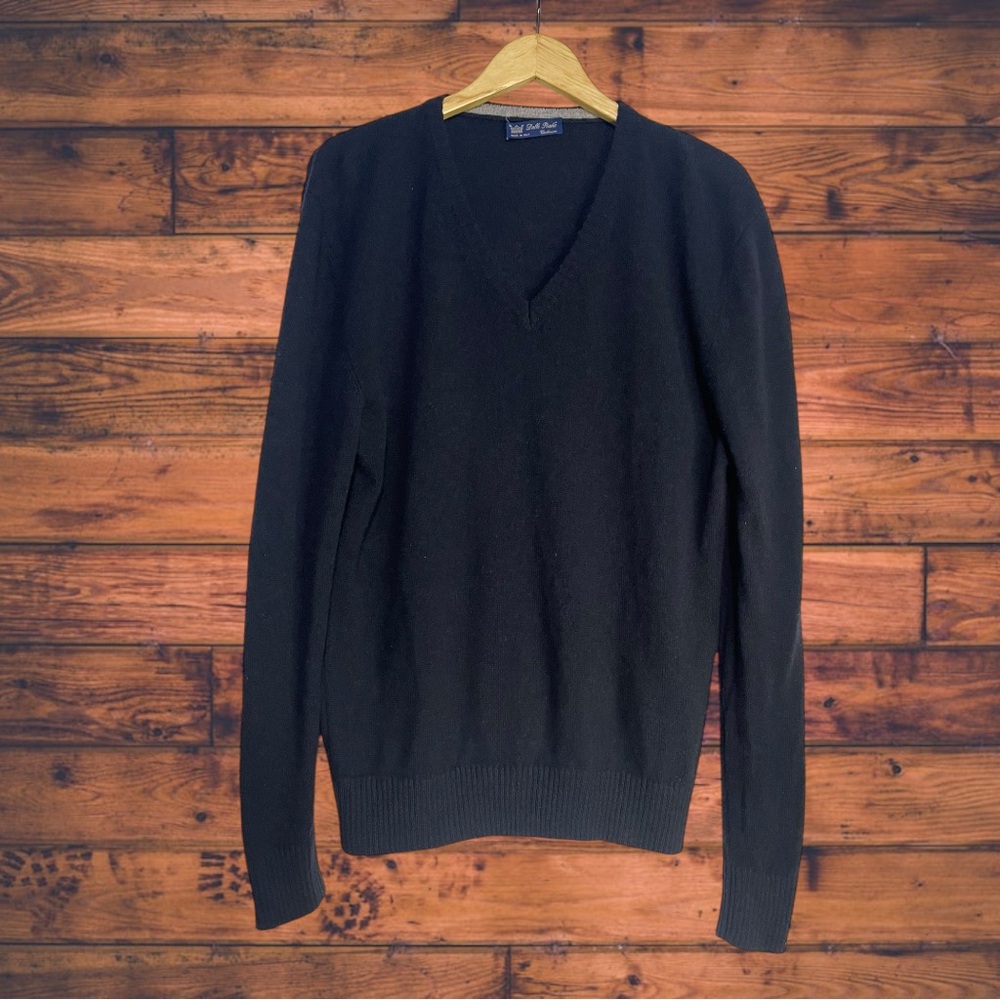 Dalle Piane Cashmere‎ Black Pullover Sweater Medium